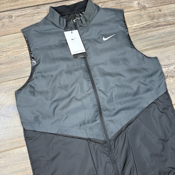 Nike Men's‎ Therma-FIT ADV Repel Golf Vest Down Fill Black FQ0447-010 MEDIUM NEW